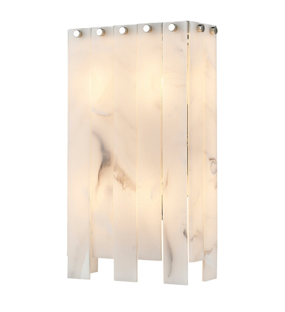 Z-Lite Canada - Four Light Wall Sconce - Viviana - Polished Nickel- Union Lighting Luminaires Decor