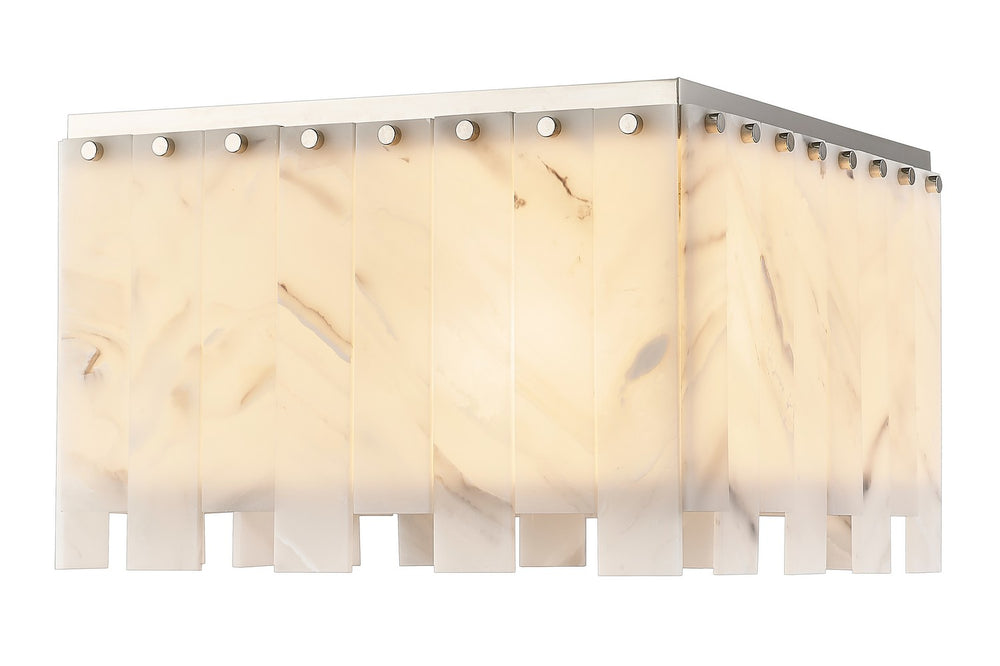 Z-Lite Canada - Six Light Flush Mount - Viviana - Polished Nickel- Union Lighting Luminaires Decor