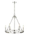Z-Lite Canada - Six Light Chandelier - Barclay - Polished Nickel- Union Lighting Luminaires Decor