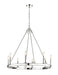 Z-Lite Canada - Eight Light Chandelier - Barclay - Polished Nickel- Union Lighting Luminaires Decor