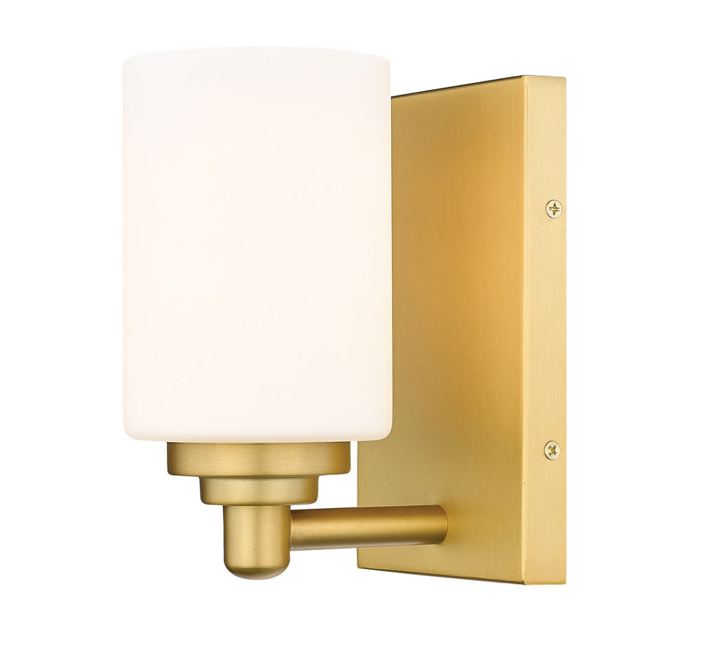 Z-Lite Canada - One Light Wall Sconce - Soledad - Brushed Gold- Union Lighting Luminaires Decor