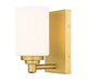 Z-Lite Canada - One Light Wall Sconce - Soledad - Brushed Gold- Union Lighting Luminaires Decor