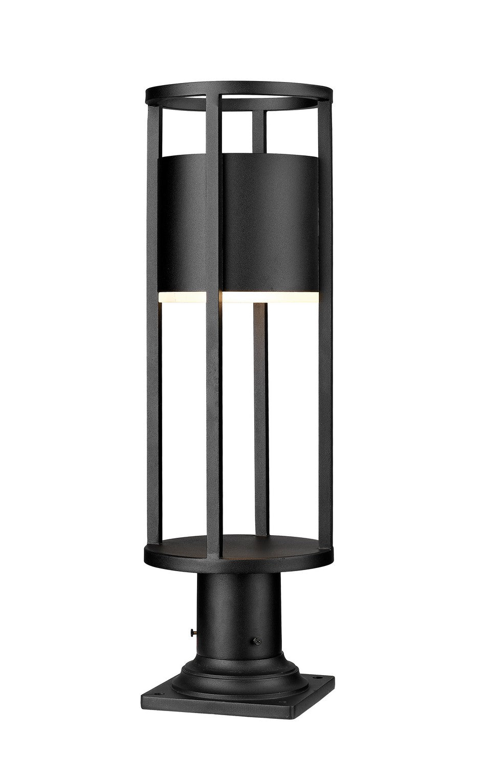 Z-Lite Canada - LED Outdoor Pier Mount - Luca - Black- Union Lighting Luminaires Decor