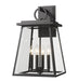 Z-Lite Canada - Four Light Outdoor Wall Sconce - Broughton - Black- Union Lighting Luminaires Decor