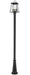 Z-Lite Canada - Four Light Outdoor Post Mount - Broughton - Black- Union Lighting Luminaires Decor