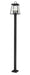 Z-Lite Canada - Four Light Outdoor Post Mount - Broughton - Black- Union Lighting Luminaires Decor