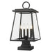 Z-Lite Canada - Four Light Outdoor Pier Mount - Broughton - Black- Union Lighting Luminaires Decor