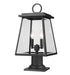 Z-Lite Canada - Two Light Outdoor Pier Mount - Broughton - Black- Union Lighting Luminaires Decor