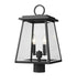 Z-Lite Canada - Two Light Outdoor Post Mount - Broughton - Black- Union Lighting Luminaires Decor