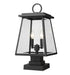 Z-Lite Canada - Two Light Outdoor Pier Mount - Broughton - Black- Union Lighting Luminaires Decor