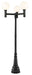 Z-Lite Canada - Three Light Outdoor Post Mount - Laurent - Black- Union Lighting Luminaires Decor