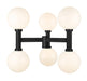 Z-Lite Canada - Six Light Outdoor Post Mount - Laurent - Black- Union Lighting Luminaires Decor