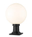 Z-Lite Canada - One Light Outdoor Pier Mount - Laurent - Black- Union Lighting Luminaires Decor