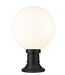 Z-Lite Canada - One Light Outdoor Pier Mount - Laurent - Black- Union Lighting Luminaires Decor