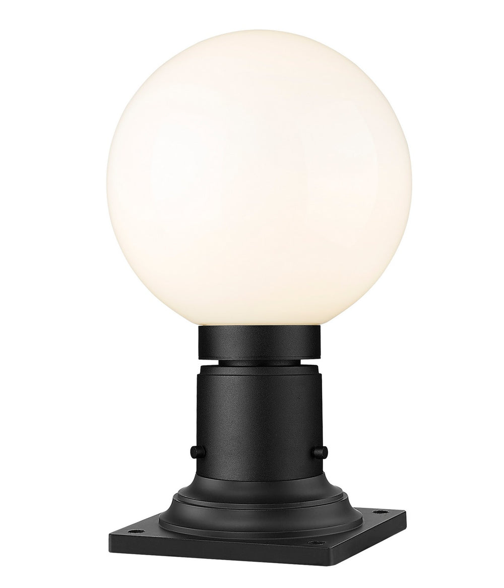 Z-Lite Canada - One Light Outdoor Pier Mount - Laurent - Black- Union Lighting Luminaires Decor