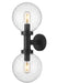Z-Lite Canada - Two Light Outdoor Wall Sconce - Laurent - Black- Union Lighting Luminaires Decor