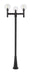 Z-Lite Canada - Three Light Outdoor Post Mount - Laurent - Black- Union Lighting Luminaires Decor