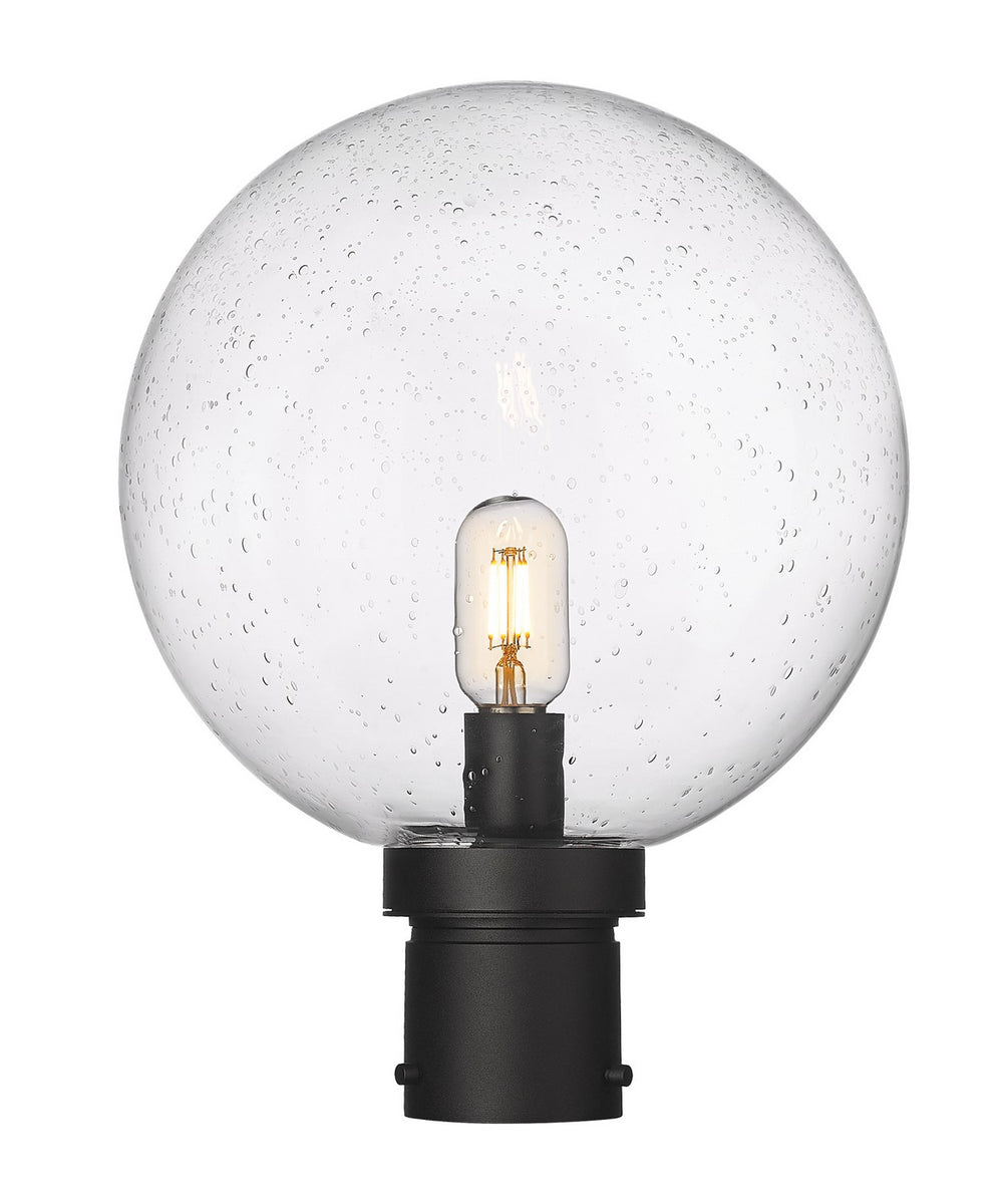 Z-Lite Canada - One Light Outdoor Post Mount - Laurent - Black- Union Lighting Luminaires Decor
