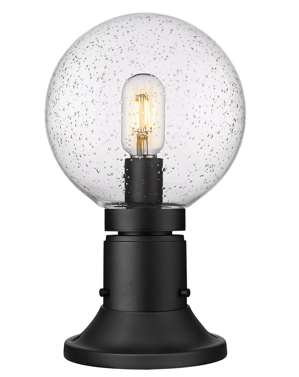 Z-Lite Canada - One Light Outdoor Pier Mount - Laurent - Black- Union Lighting Luminaires Decor