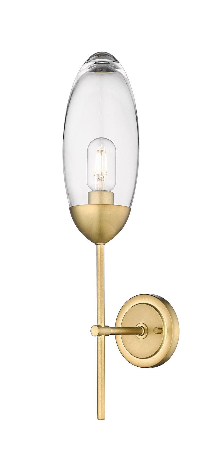 Z-Lite Canada - One Light Wall Sconce - Arden - Rubbed Brass- Union Lighting Luminaires Decor