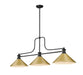 Z-Lite Canada - Three Light Island Pendant - Melange - Matte Black- Union Lighting Luminaires Decor