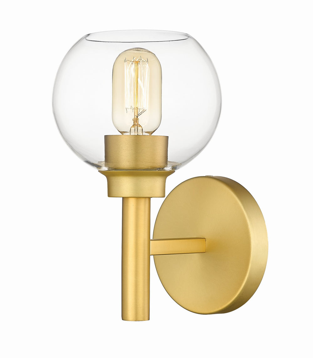 Z-Lite Canada - One Light Wall Sconce - Sutton - Brushed Gold- Union Lighting Luminaires Decor