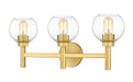 Z-Lite Canada - Three Light Vanity - Sutton - Brushed Gold- Union Lighting Luminaires Decor