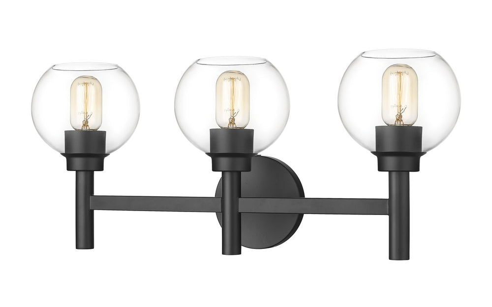 Z-Lite Canada - Three Light Vanity - Sutton - Matte Black- Union Lighting Luminaires Decor