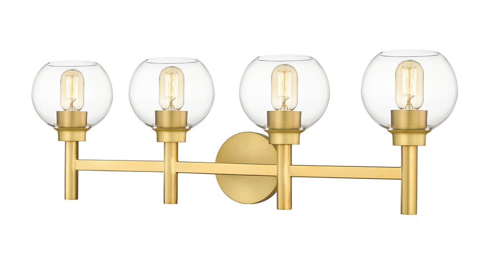 Z-Lite Canada - Four Light Vanity - Sutton - Brushed Gold- Union Lighting Luminaires Decor