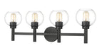Z-Lite Canada - Four Light Vanity - Sutton - Matte Black- Union Lighting Luminaires Decor