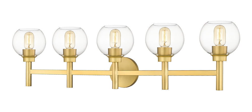 Z-Lite Canada - Five Light Vanity - Sutton - Brushed Gold- Union Lighting Luminaires Decor