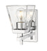 Z-Lite Canada - One Light Wall Sconce - Lauren - Chrome- Union Lighting Luminaires Decor