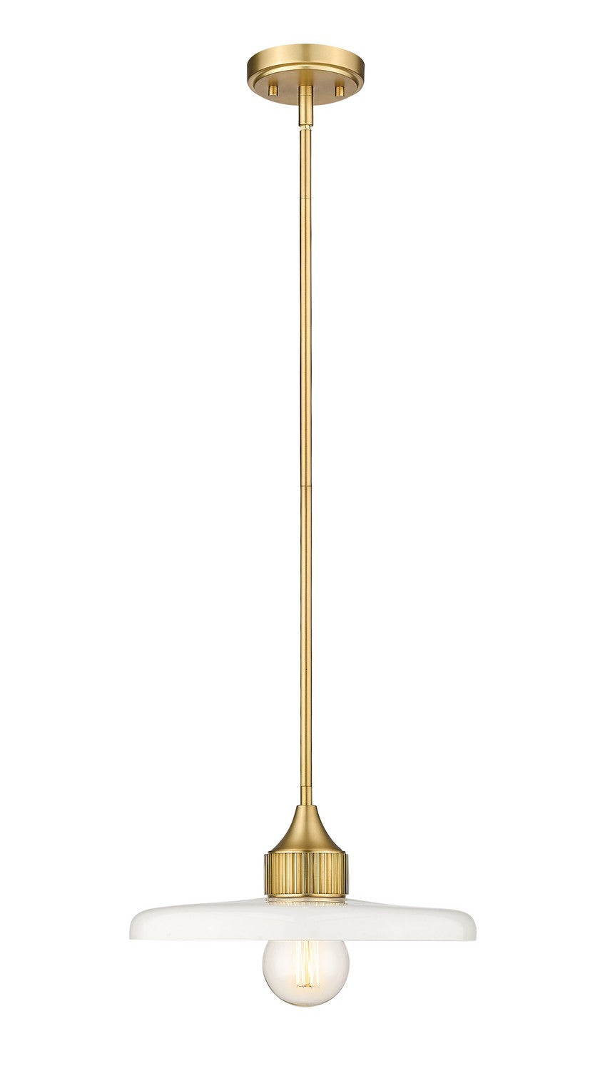 Z-Lite Canada - One Light Pendant - Paloma - Olde Brass- Union Lighting Luminaires Decor