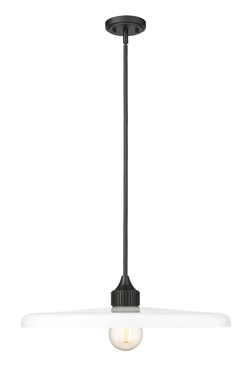 Z-Lite Canada - One Light Pendant - Paloma - Matte Black- Union Lighting Luminaires Decor