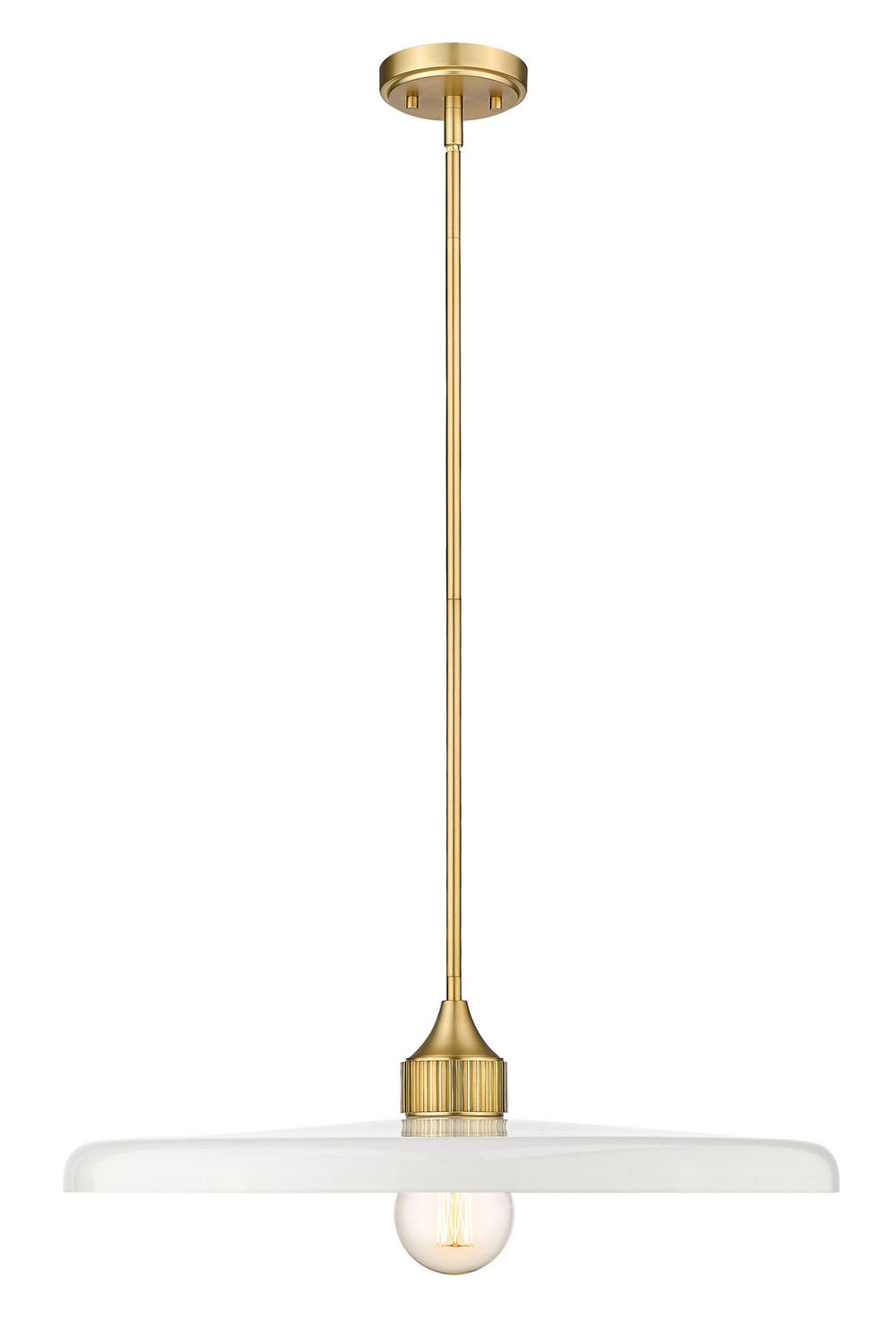 Z-Lite Canada - One Light Pendant - Paloma - Olde Brass- Union Lighting Luminaires Decor