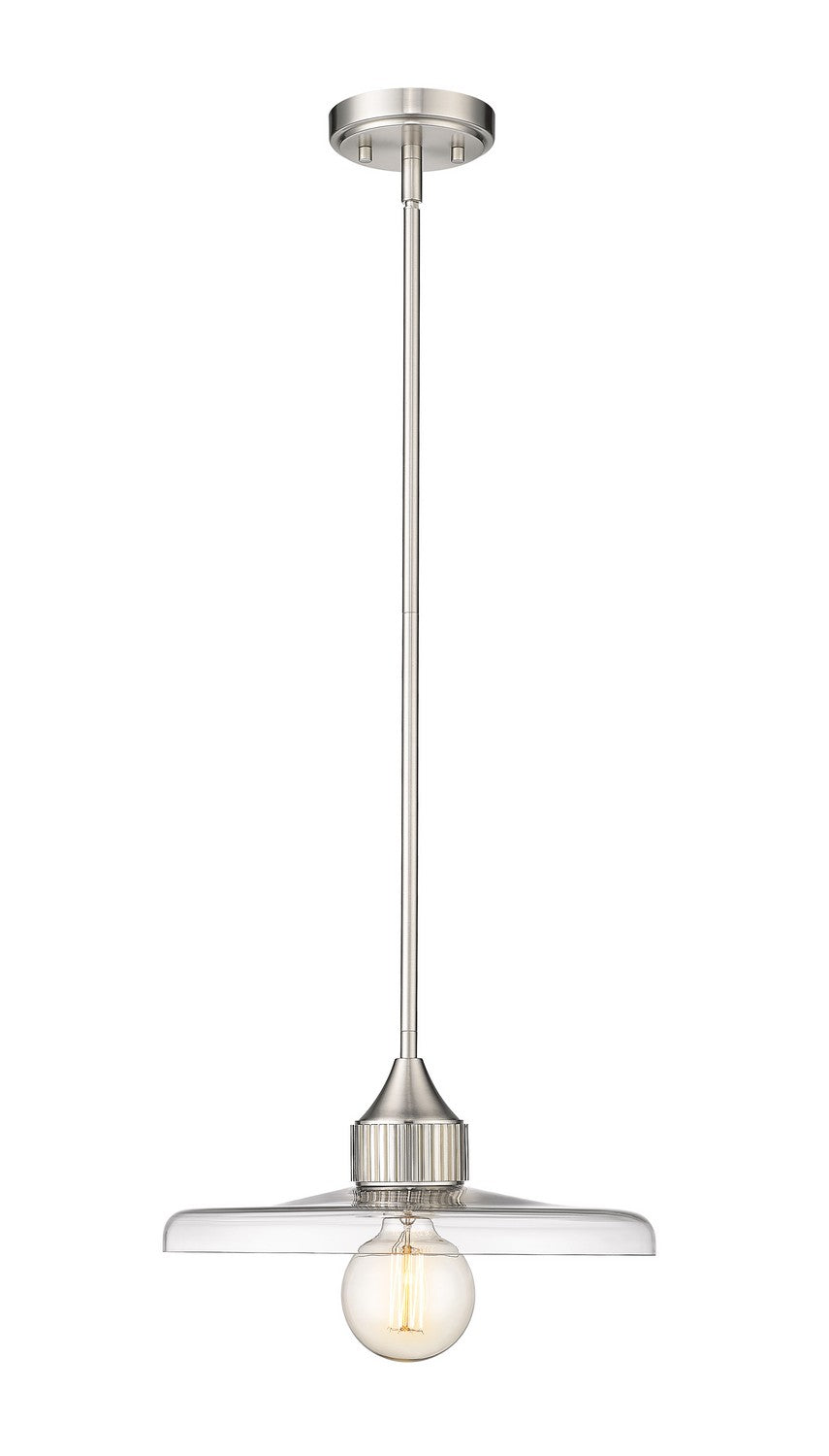 Z-Lite Canada - One Light Pendant - Paloma - Brushed Nickel- Union Lighting Luminaires Decor