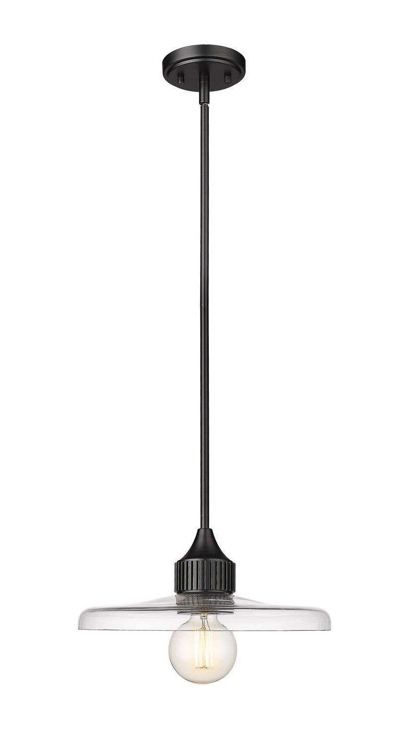 Z-Lite Canada - One Light Pendant - Paloma - Matte Black- Union Lighting Luminaires Decor