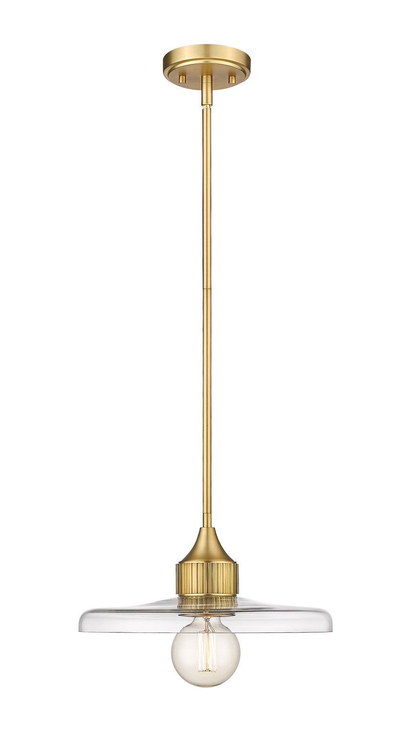 Z-Lite Canada - One Light Pendant - Paloma - Olde Brass- Union Lighting Luminaires Decor