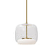 Kuzco Canada - LED Pendant - Enkel - Clear/Brushed Gold- Union Lighting Luminaires Decor