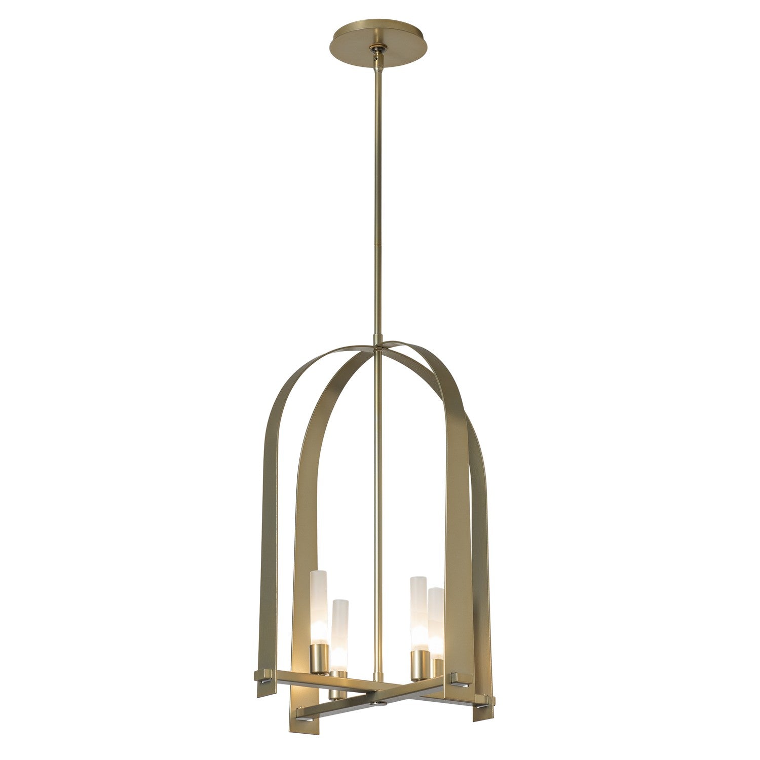 Hubbardton Forge - Four Light Pendant - Triomphe - Modern Brass- Union Lighting Luminaires Decor