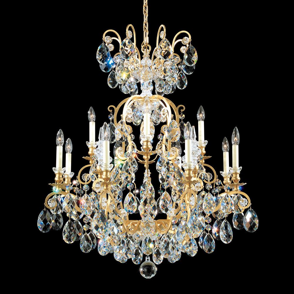 Schonbek - 13 Light Chandelier - Renaissance - Heirloom Gold- Union Lighting Luminaires Decor