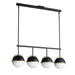 Maxim - Four Light Linear Pendant - Duke - Black/Weathered Brass- Union Lighting Luminaires Decor