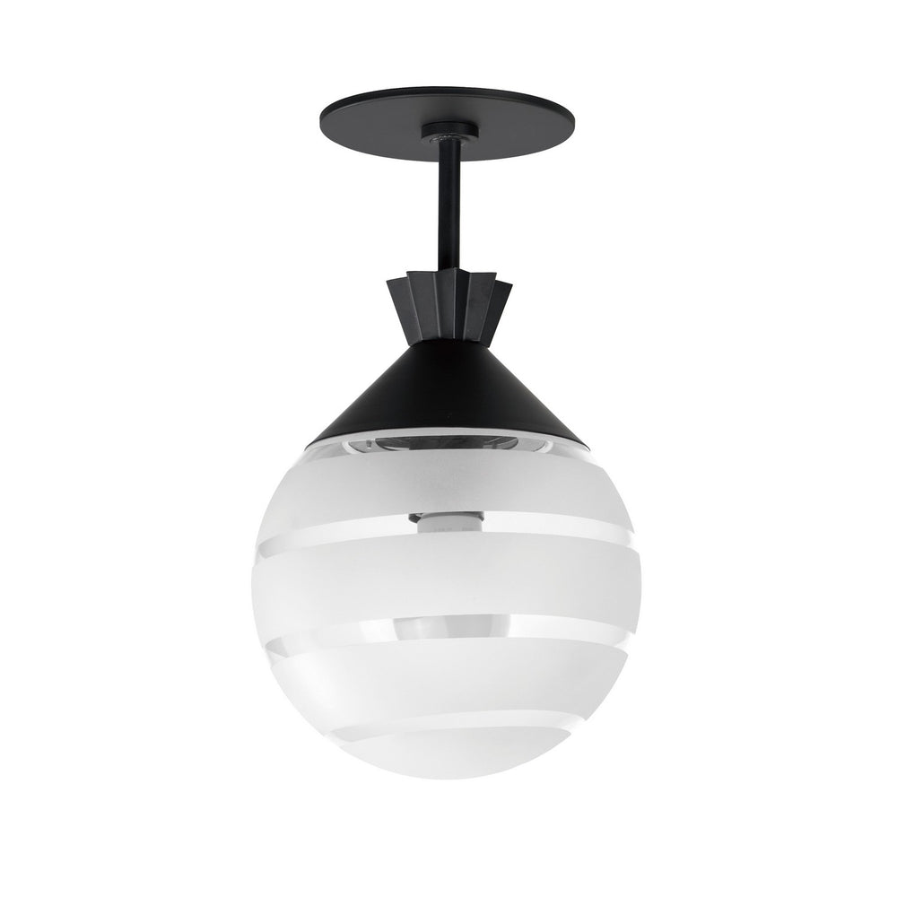 Maxim - One Light Semi-Flush/Pendant - Copacabana - Black- Union Lighting Luminaires Decor