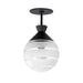 Maxim - One Light Semi-Flush/Pendant - Copacabana - Black- Union Lighting Luminaires Decor
