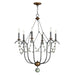 Maxim - Six Light Chandelier - Formosa - Golden Noir- Union Lighting Luminaires Decor