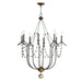 Maxim - Eight Light Chandelier - Formosa - Golden Noir- Union Lighting Luminaires Decor