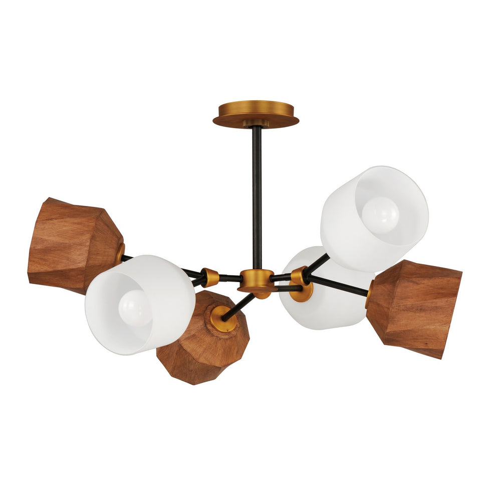 Maxim - LED Pendant - Akimbo - Dark Bronze/Antique Brass- Union Lighting Luminaires Decor