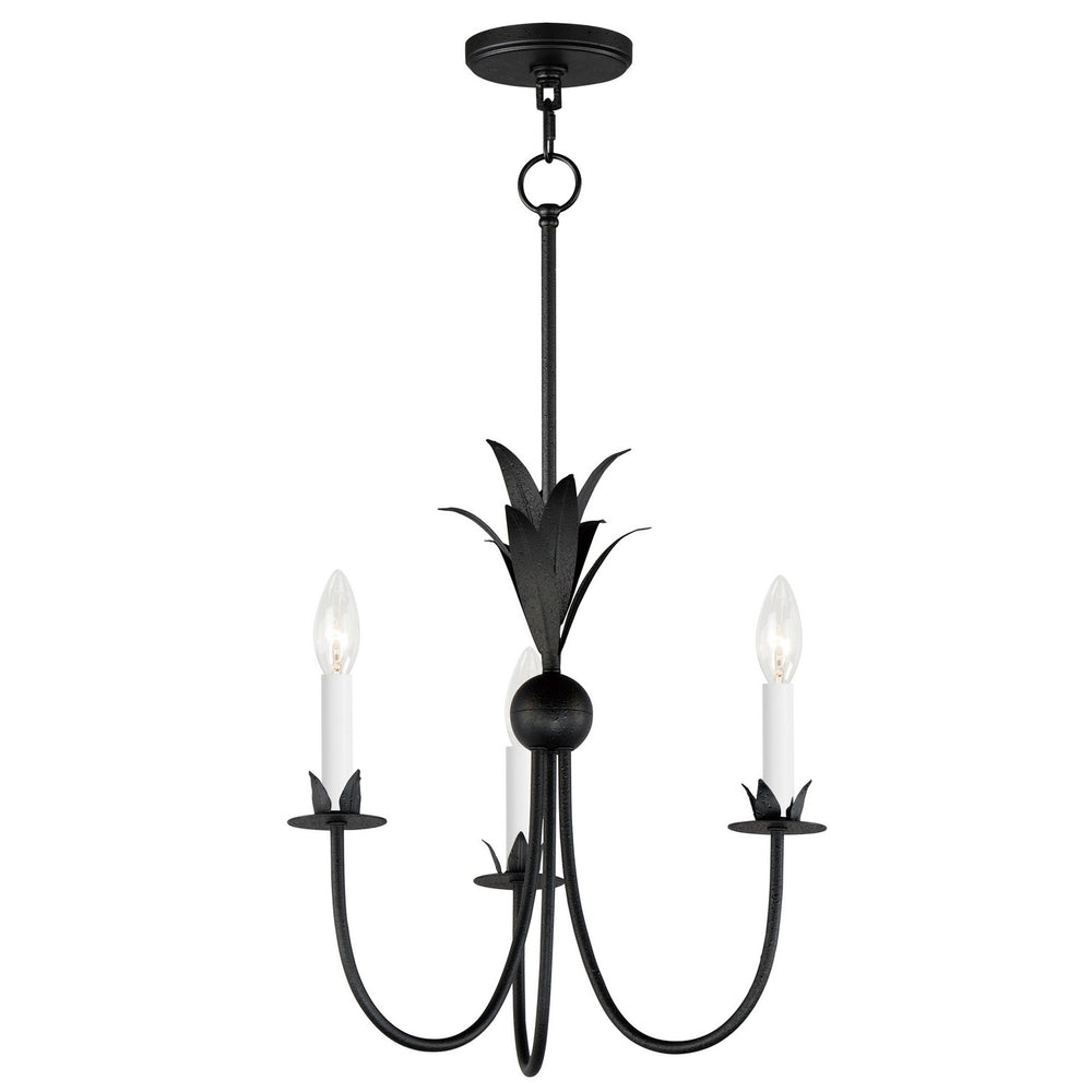 Maxim - Three Light Chandelier - Paloma - Anthracite- Union Lighting Luminaires Decor