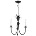 Maxim - Three Light Chandelier - Paloma - Anthracite- Union Lighting Luminaires Decor
