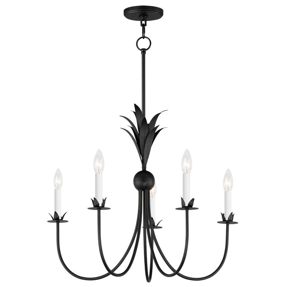 Maxim - Five Light Chandelier - Paloma - Anthracite- Union Lighting Luminaires Decor